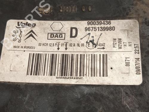 Højre forlygte CITROËN C-ELYSEE (DD_) 1.6 VTi 115 (DDNFP0, DDNFP6, DDNFP9) | BP28189217C29