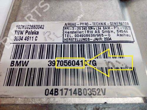 Passenger airbag BMW X3 (E83) 3.0 d | BP5070658C10 