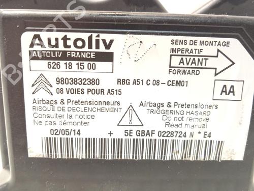 Kollisjonspute styreenhet CITROËN C3 II (SC_) 1.0 VTi 68 | BP28098371M53 