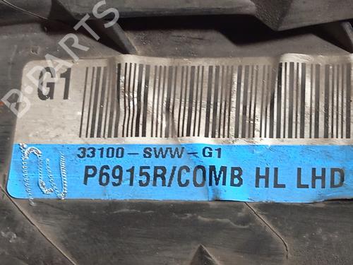 Right headlight HONDA CR-V III (RE_) 2.2 i-DTEC 4WD (RE6) | BP23209107C29 