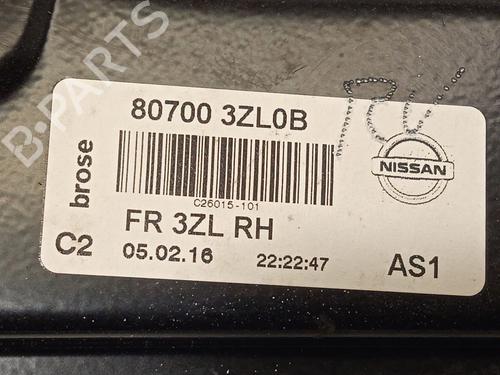 Front right window mechanism NISSAN PULSAR Hatchback (C13) 1.5 dCi | BP29751107C23 