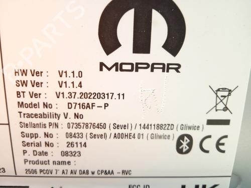 Radio OPEL MOVANO C Van (U9) 2.2 D | BP26209123E6 - Image 11