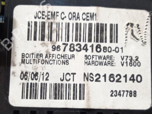 Display monitor PEUGEOT 407 (6D_) 1.6 HDi 110 (6D9HZC, 6D9HYC) | BP28141154C48 