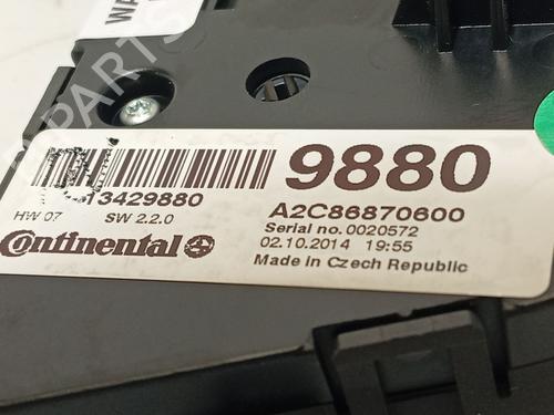 Climate control OPEL ZAFIRA TOURER C (P12) 2.0 CDTi (75) | BP26730926I5