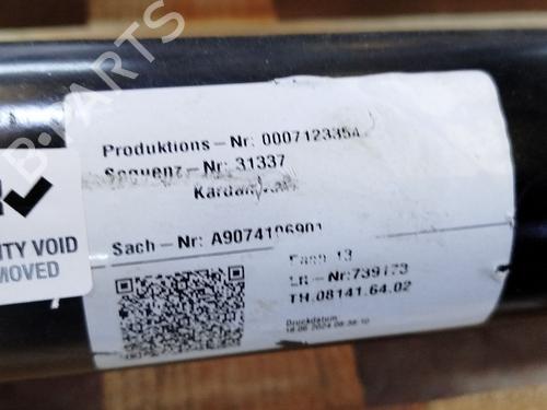 Driveshaft MERCEDES-BENZ SPRINTER 4-t Van (B907, B910) 419 CDI RWD (907.643, 907.645, 907.647) | BP26209810M37 