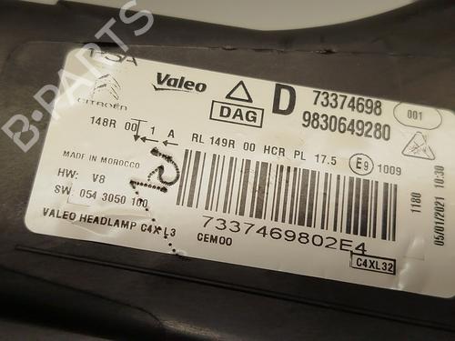 Right headlight CITROËN C4 III (BA_, BB_, BC_)  | BP20724324C29 