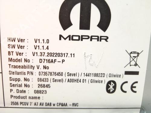 Radio OPEL MOVANO C Van (U9) 2.2 D | BP26209077E6 - Image 11