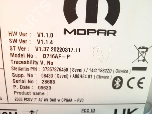 Radio OPEL MOVANO C Van (U9) 2.2 D | BP26209110E6  - Image 11