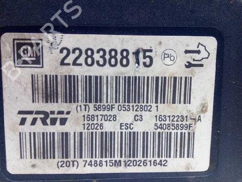 ABS pump OPEL INSIGNIA A (G09)  | BP9362591M43 