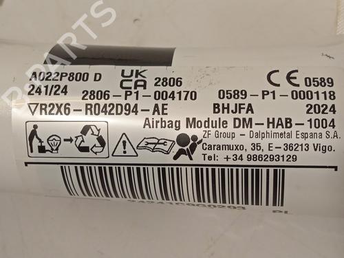 Høyre gardin kollisjonspute FORD TOURNEO CUSTOM V362 Bus (F3) 1.0 EcoBoost PHEV | BP30095875C12