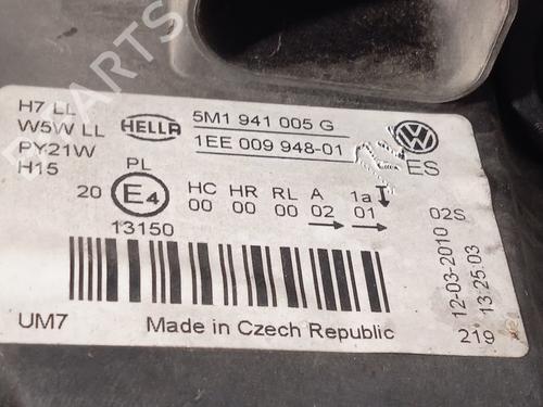 Left headlight VW GOLF PLUS V (5M1, 521) 1.6 TDI | BP28116017C28 