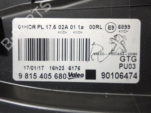 Left headlight PEUGEOT 2008 I (CU_) 1.2 THP 110 / PureTech 110 | BP23256766C28