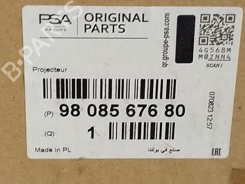 Højre forlygte CITROËN JUMPY III Van (V_) 2.0 BlueHDi 120 | BP29277782C29