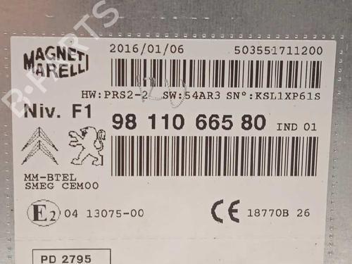 Radio PEUGEOT 2008 I (CU_)  | BP15136690E6 