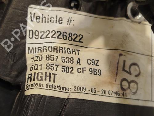 Right mirror VW POLO (9N_, 9A_)  | BP21585458C27 