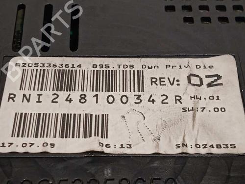 Instrument cluster RENAULT MEGANE III Hatchback (BZ0/1_, B3_) 1.5 dCi | BP15079491C47 