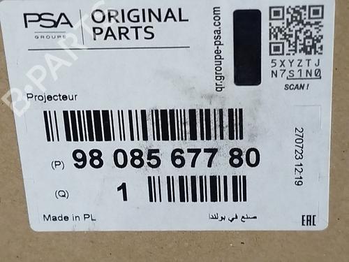 Venstre forlygte CITROËN JUMPY III Van (V_)  | BP29309301C28 