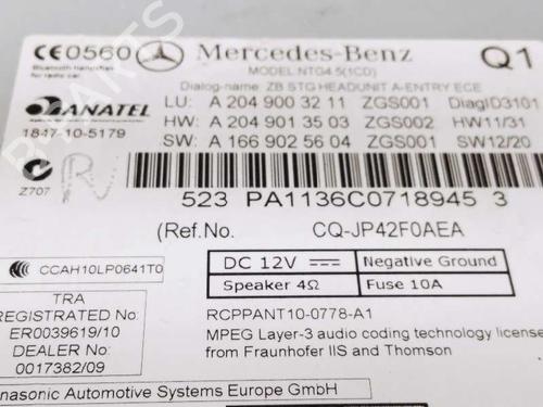 Electronic module MERCEDES-BENZ C-CLASS (W204) C 220 CDI (204.008) | BP6087259M83 