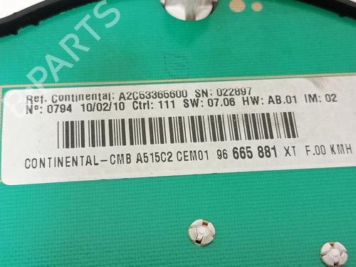 Instrument cluster CITROËN C3 II (SC_) 1.4 | BP35785862C47  - Image 7
