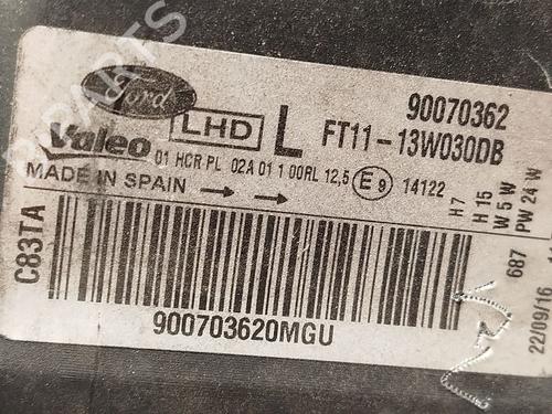 Left headlight FORD TRANSIT CONNECT V408 Box Body/MPV  | BP25051655C28  - Image 5