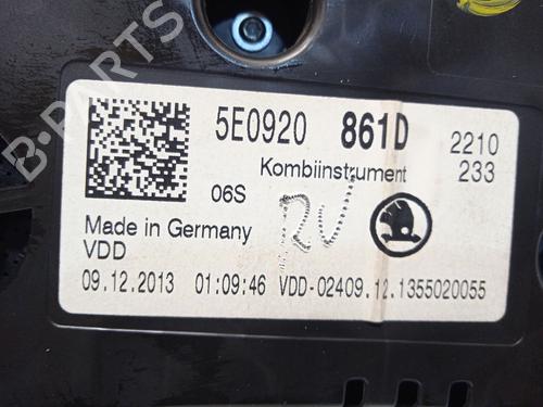 Instrument cluster SKODA OCTAVIA III (5E3, NL3, NR3) 1.6 TDI | BP21093339C47 