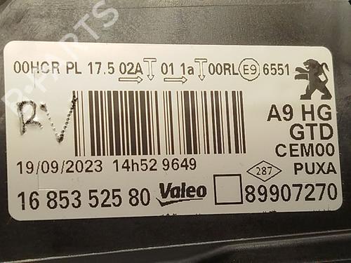 Left headlight PEUGEOT 208 I (CA_, CC_) 1.2 VTi 68 / PureTech 68 | BP29271012C28