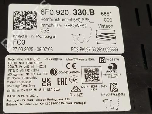 Instrument cluster SEAT IBIZA V (KJ1, KJG) 1.0 TSI | BP27465712C47 