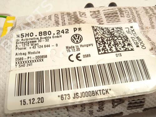 Right seat airbag VW GOLF VIII (CD1, DA1) 1.0 TSI | BP31144621C14
