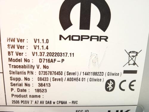 Radio OPEL MOVANO C Van (U9) 2.2 D | BP26209079E6 - Image 11