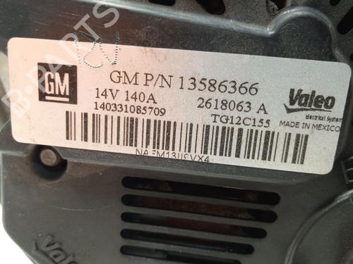 Alternator OPEL MERIVA B MPV (S10) 1.6 CDTI (75) | BP30330583M7 