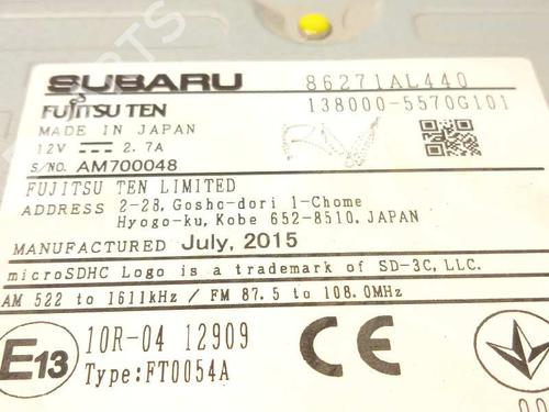 Display monitor SUBARU LEGACY V Estate (BR) 2.0 D AWD (BRD) | BP7513679C48 