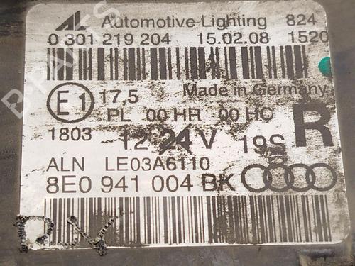 Right headlight AUDI A4 B7 Avant (8ED) 2.0 TDI 16V | BP31590602C29 
