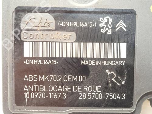 ABS pump CITROËN C3 II (SC_) 1.4 HDi 70 (SC8HZC, SC8HR0, SC8HP4) | BP25591308M43 