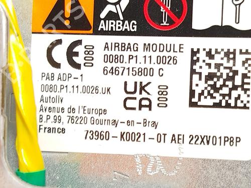 Passasjer kollisjonspute TOYOTA YARIS CROSS (MXP_) 1.5 (MXPB10) | BP29239341C10 