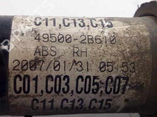 Right front driveshaft HYUNDAI SANTA FÉ II (CM) 2.2 CRDi GLS | BP4957481M39 