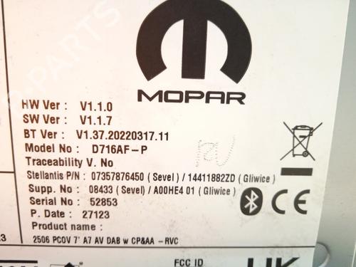 Radio OPEL MOVANO C Van (U9) 2.2 D | BP26209075E6 - Image 11