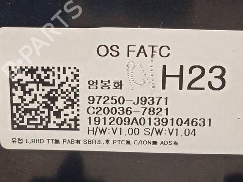 Climate control HYUNDAI KONA (OS, OSE, OSI) 1.0 T-GDi | BP8332369I5 