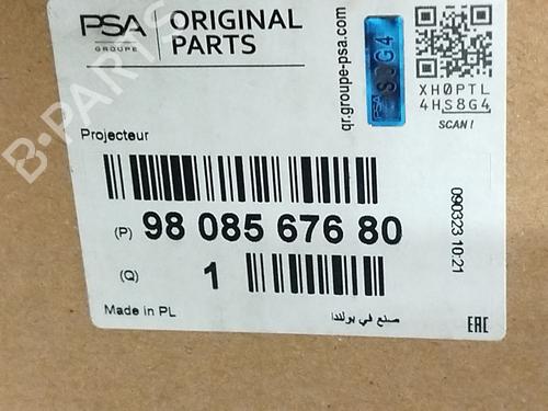 Right headlight CITROËN JUMPY III Van (V_) 2.0 BlueHDi 120 | BP29208419C29 