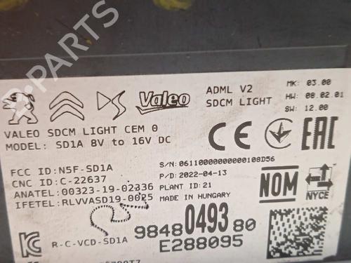 Lights ECU PEUGEOT 308 III (FB_, FH_, FP_, F3_, FM_) Hybrid 180 (F3DGXT, F3DGMH) | BP17385999M55 