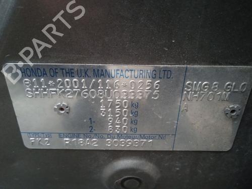 Front left lock HONDA CIVIC VIII Hatchback (FN, FK) 1.8 (FN1, FK2) | BP29020544C98 