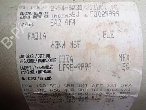 Instrument cluster SKODA FABIA II (542) 1.2 TSI | BP11206800C47