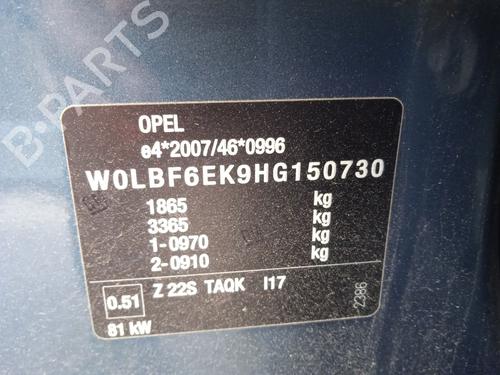 Radiator fan OPEL ASTRA K (B16) 1.6 CDTi (68) | BP28693204M35 