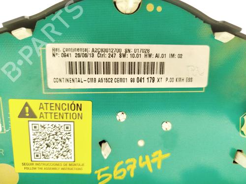 Instrument cluster CITROËN C3 II (SC_) 1.2 VTi 82 | BP29243001C47
