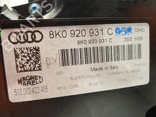 Instrument cluster AUDI A4 B8 (8K2)  | BP16944734C47 