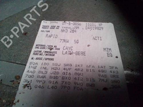 Steering column stalk SKODA RAPID (NH3, NK3, NK6) 1.6 TDI | BP1516601I23