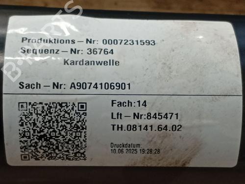 Driveshaft MERCEDES-BENZ SPRINTER 4-t Van (B907, B910) 419 CDI RWD (907.643, 907.645, 907.647) | BP35755539M37 - Image 10
