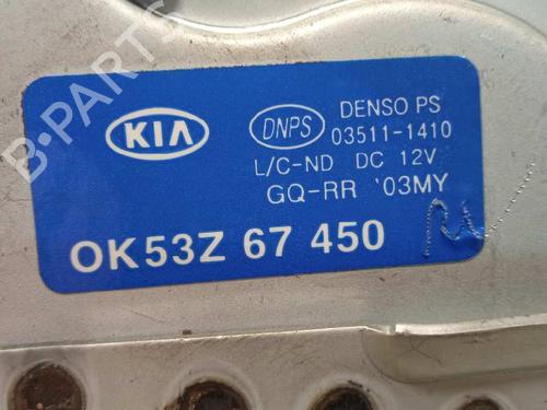 Rear wiper motor KIA CARNIVAL II (GQ) 2.9 CRDi | BP13950267M102 