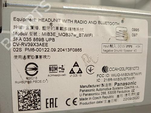 Display monitor SEAT LEON (KL1, KLG) 1.0 TSI | BP21018129C48  - Image 7