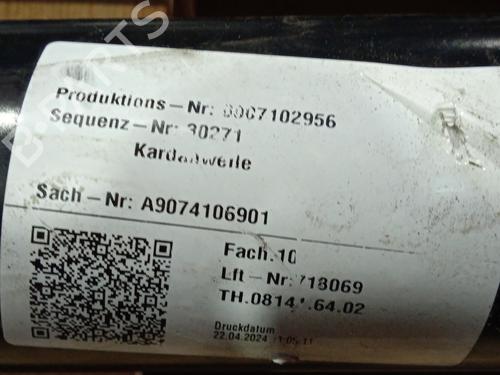 Driveshaft MERCEDES-BENZ SPRINTER 4-t Van (B907, B910) 419 CDI RWD (907.643, 907.645, 907.647) | BP26209177M37  - Image 10
