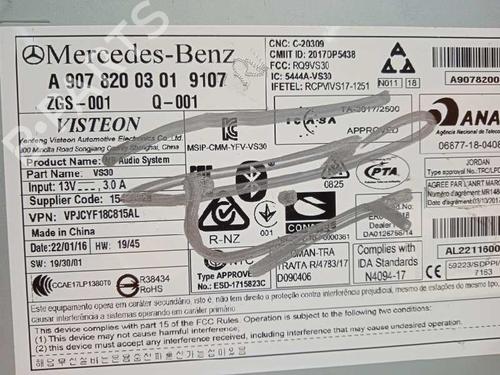 Radio MERCEDES-BENZ SPRINTER 4-t Van (B907, B910) 419 CDI RWD (907.643, 907.645, 907.647) | BP26207785E6